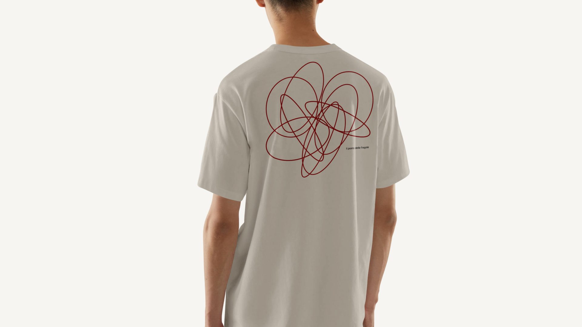 T-shirt con lo stato gestuale del marchio